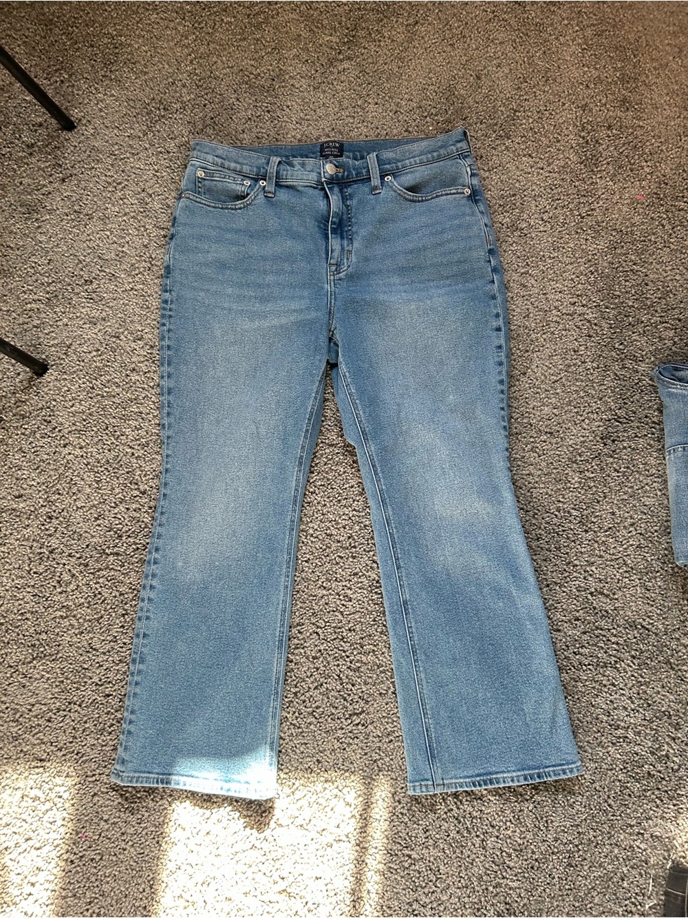 J crew mid-rise flare crop jeans sz 30
